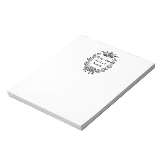 Kroon en Wreath Art Notitieblok (Gedraaid)