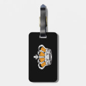 Kroon - Geel Bagagelabel (Achterkant verticaal)