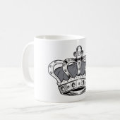 Kroon - grijs koffiemok (Voorkant links)