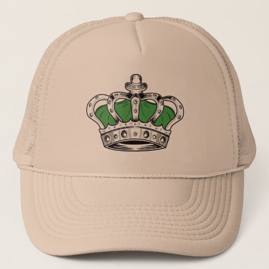 Kroon - groen trucker pet (Voorkant)