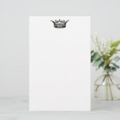 kroon illustratie briefpapier (Staand voorkant)