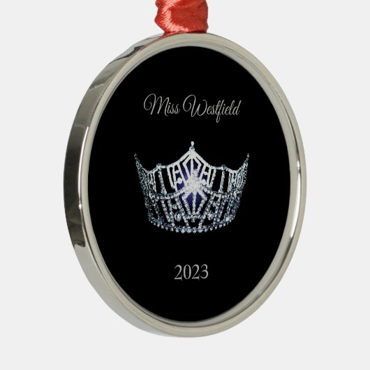 Kroon Kerst Ornament in Miss America stijl (Rechts)