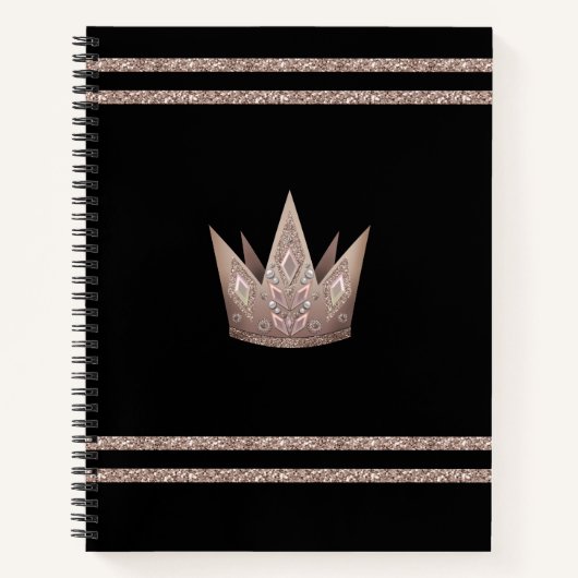 Kroon, koningin notitieboek (Voorkant)