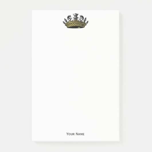  kroon met kleur van schaakstukken post-it® notes (Voorkant)