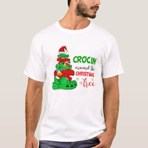 Kroon rond de kerstboom met sneeuwvlokken X T-shirt