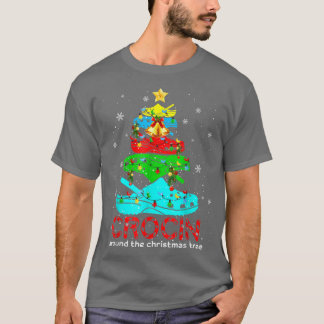 Kroon rond het Shirt met kerstbomen Funny Gift