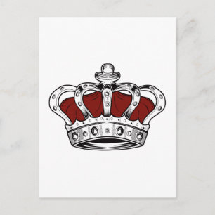 Kroon - rood briefkaart