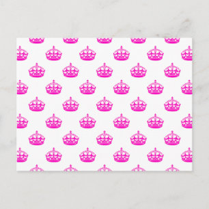Kroon Roze Briefkaart
