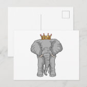 Kroon van de Olifant Koning Briefkaart (Voorkant / Achterkant)