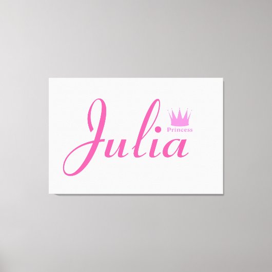 Kroon van prinses canvas afdruk (Voorkant)