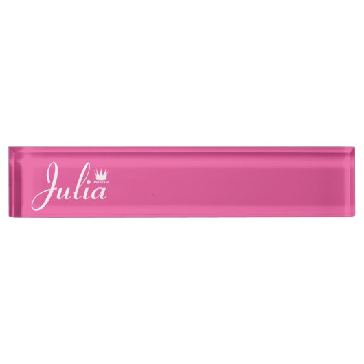 Kroon van prinses naambordje (Voorkant)