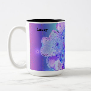 Kroon van thorns bewerkt voor kleur en ontwerp tweekleurige koffiemok