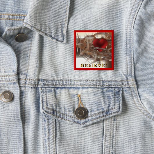 Kroon van Thorns en Heart Button (In situ)