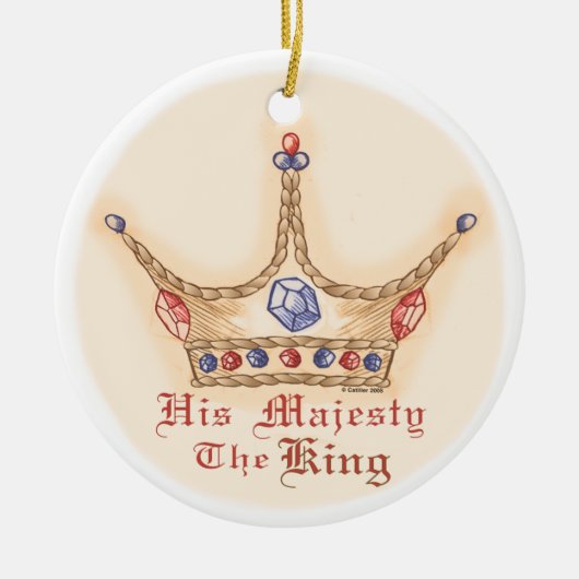 Kroon Zijne Majesteit Koning ornament (Voorkant)
