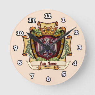 Kroonbanner Adelaars Achternaam Ronde Klok