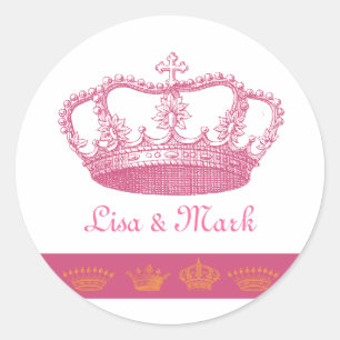 KroonDesign - Roze Ronde Sticker