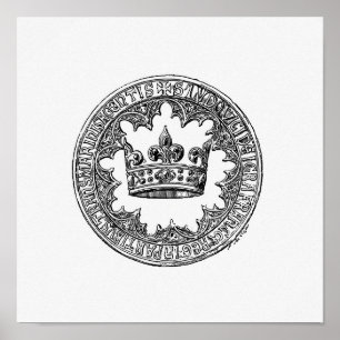 kroonillustratie poster
