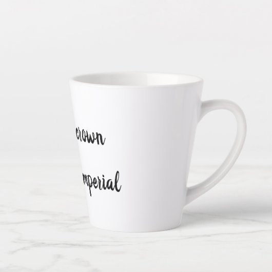 Kroonkeizerlijke  bottenbloem latte mok (Rechts)