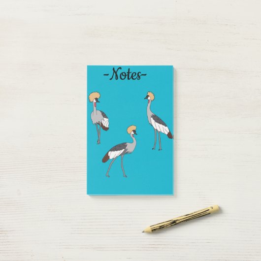 Kroonkranen Post-it® Notes (Op bureau)