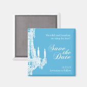 Kroonluchter Bewaar de Datummagneet Magneet (Voorkant / Achterkant)