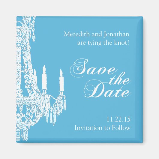 Kroonluchter Bewaar de Datummagneet Magneet (Voorkant)