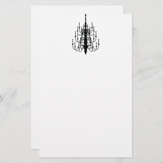 kroonluchter-briefpapier briefpapier (Voorkant / Achterkant)