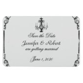  kroonluchter bruiloft Save the Date Magneet (Horizontaal)