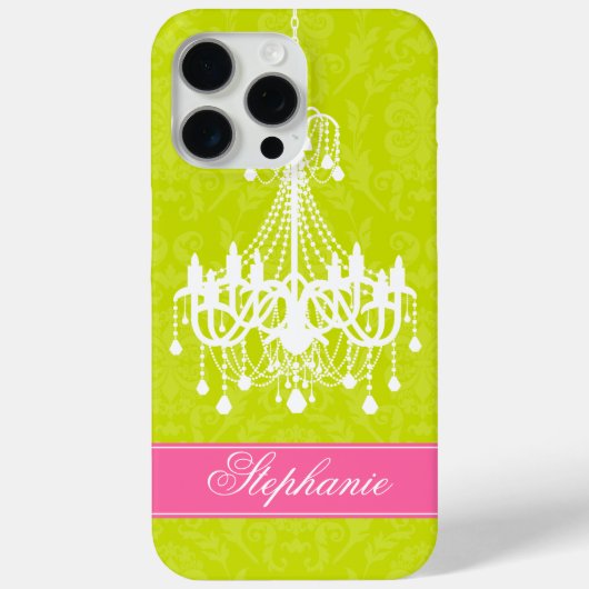 kroonluchter en Damask Pattern Case-Mate iPhone Case (Achterkant)