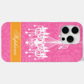  kroonluchter en Damask Pattern Case-Mate iPhone Case (Achterkant (horizontaal))