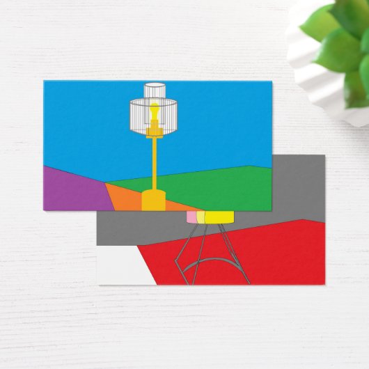 Kroonluchter en Podium Standaard Labels Visitekaartje (Bureau)