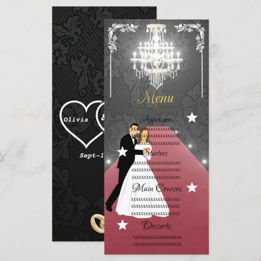 Kroonluchter Menu (Voorkant / Achterkant)