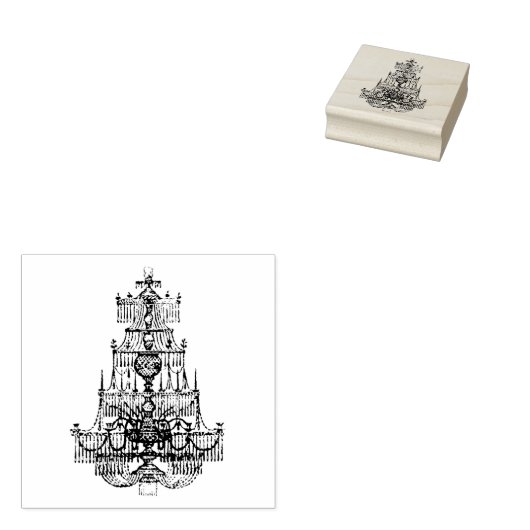  kroonluchter 	rubberstempel (Gestempeld)