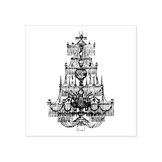  kroonluchter 	rubberstempel (Afrduk)