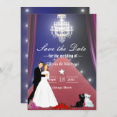 Kroonluchter Save The Date (Voorkant / Achterkant)