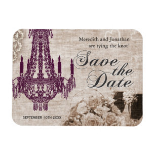  kroonluchter Save the Date Magnets Magneet
