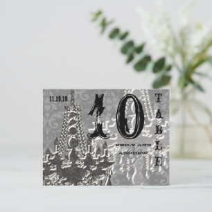 Kroonluchter Zilver Playbill Tafel Nummerkaart Briefkaart