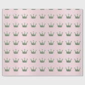 Kroonprins Princes Prince Mint Pink Cadeaupapier (Vlak)