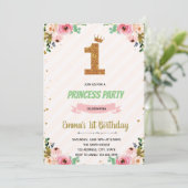 Kroonprinses 1e verjaardag uitnodiging (Staand voorkant)