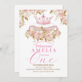 Kroonprinses Rozen Eerste Verjaardagsfeest Kaart (Voorkant / Achterkant)