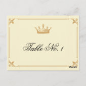 Kroonregentschap in Goud en Ivoor Tafelnummer (Achterkant)