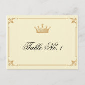 Kroonregentschap in Goud en Ivoor Tafelnummer (Voorkant)