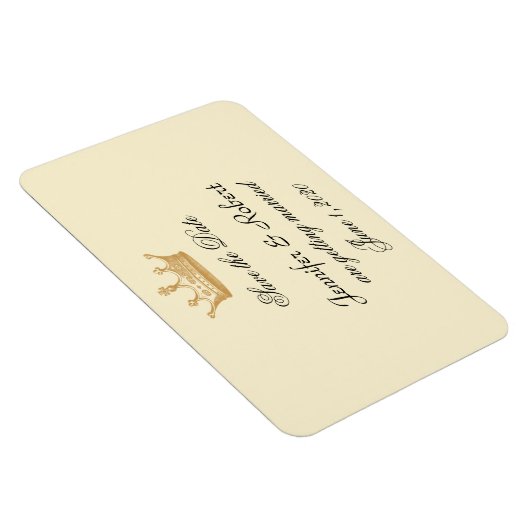 Kroonregentschap in Gouden Ivoor Bruiloft Save the Magneet (Rechterzijde)