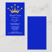Kroonsymbool - Blauw 0019d1 Visitekaartje (Voorkant / Achterkant)