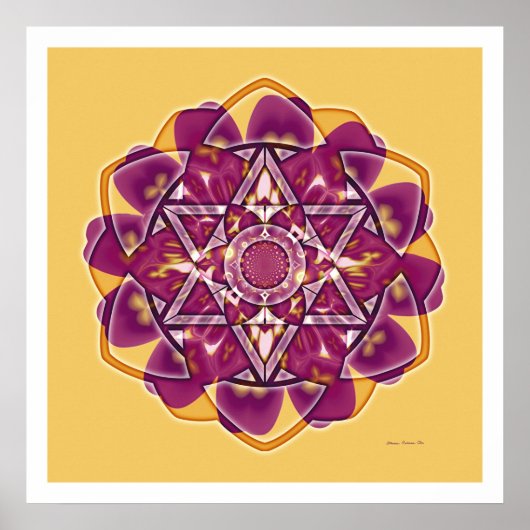 Krop Circle Mandala 4 Poster (Voorkant)