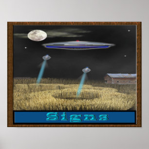 Kropcirkel ufo-poster poster