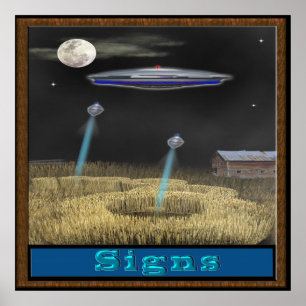 Kropcirkel ufo-poster poster