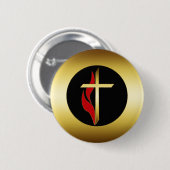 KROS EN VLAK RONDE BUTTON 5,7 CM (Voorkant /achterkant)