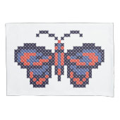 KROSS-STITCH-vlinder Kussensloop (Voorkant)