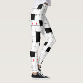KROSSWORD PUZZLE ZWARTE WITTE KLEINE DOZEN LEGGINGS (Rechts)