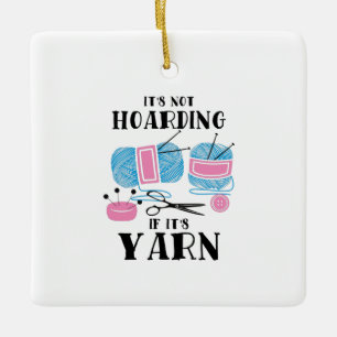 Krotseet Knitting Gifts Keramisch Ornament